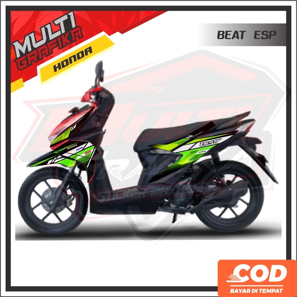 Stiker Dekal Motor Sticker Striping HONDA BEAT STREET 2021 A, Decal Custom Premium Motif Varian