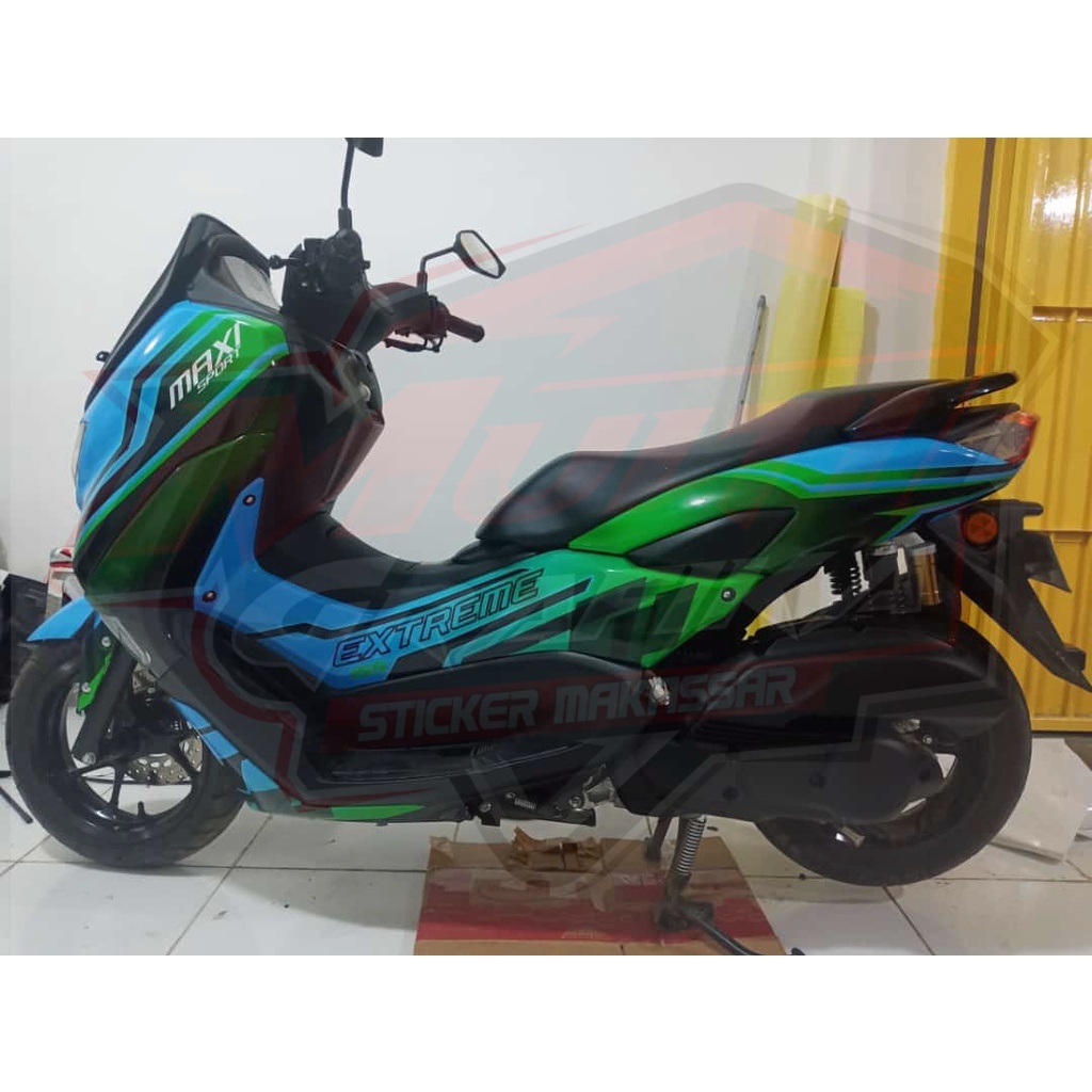 Stiker Nmax Decal Motor YAMAHA N MAX All NEW Full Body Sticker N-MAX Abs FullBodi Baru Motif garis b