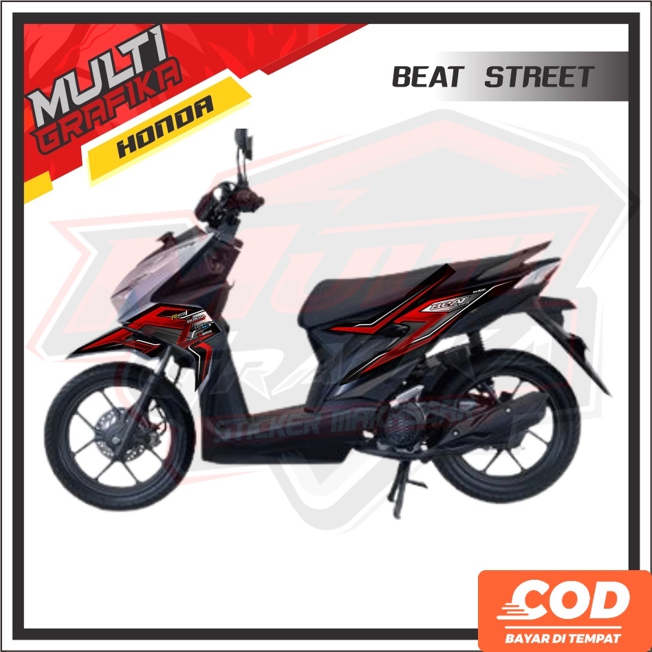 Striping Stiker BEAT STREET ESP Deluxe Decal  Setiker Stikker Variasi Aksesoris Emblem Motor Dekal S
