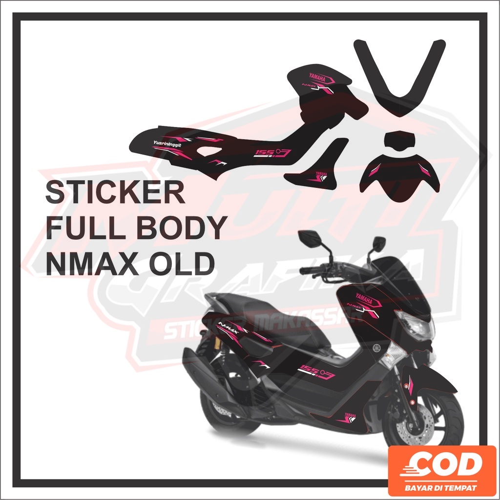 Decal Stiker Motor Nmax OLD  Sticker  Striping Setiker Dekal Stikker Variasi Aksesoris Emblem Seteri