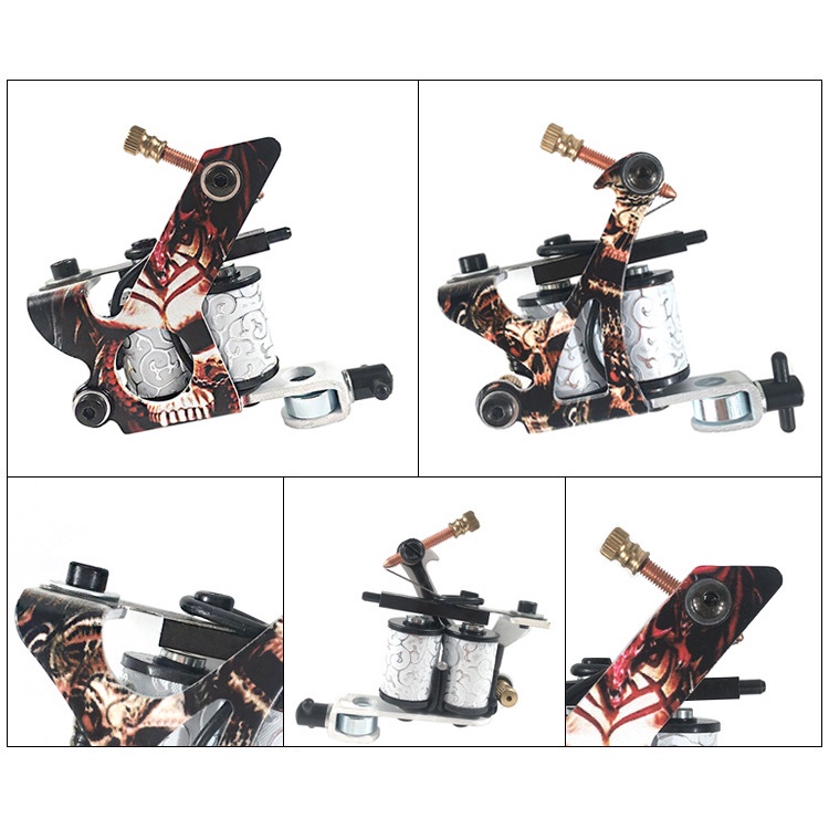 Tattoo Machine Perlengkapan Tato Pemula Hot Penjual Mesin Set Tato Tinta Jarum Set Lengkap