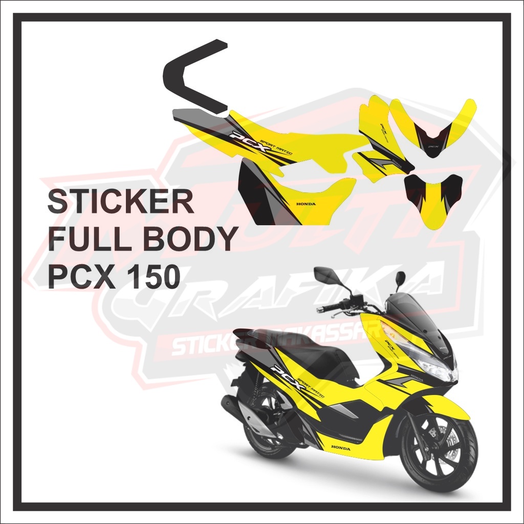 Striping Stiker Sticker Setiker Seteriping Decal Stripping Dekal Steriping HONDA PCX 150 Full Body F