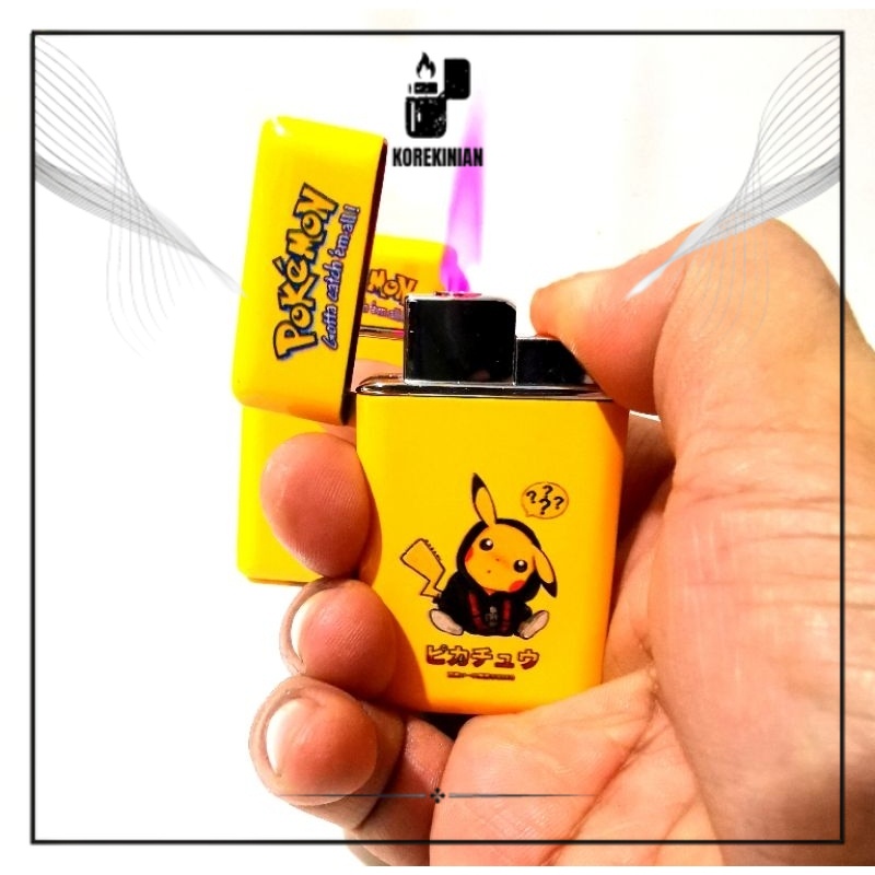 Korek Api Gas Kuning Pokemon Unik Lucu