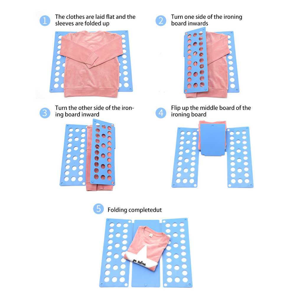 COD Alat Lipat Melipat Baju Pakaian Anak Otomatis Praktis Portable