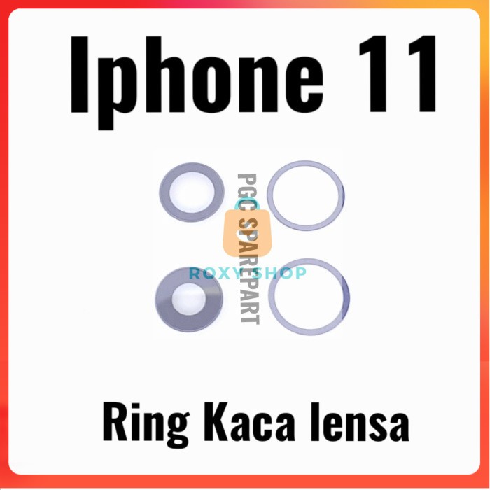 Original Ring Kaca Lensa Kamera Belakang iPhone 11 -