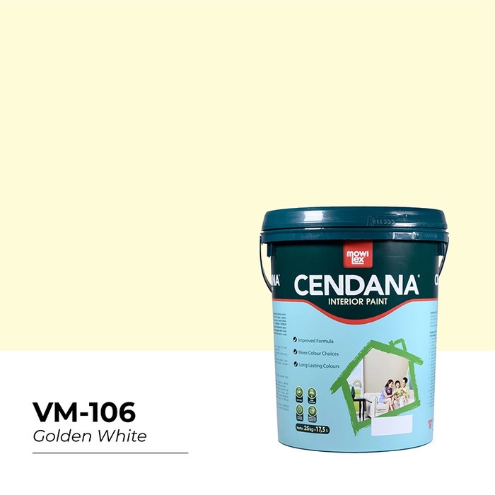 New Mowilex Cendana Cat Dinding 25 Kg - Golden White