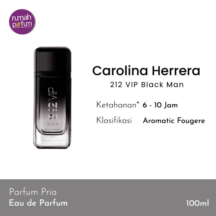 New Carolina Herrera 212 VIP Black Man