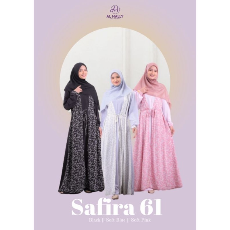 Baju Gamis Safira 61 merk Alhally