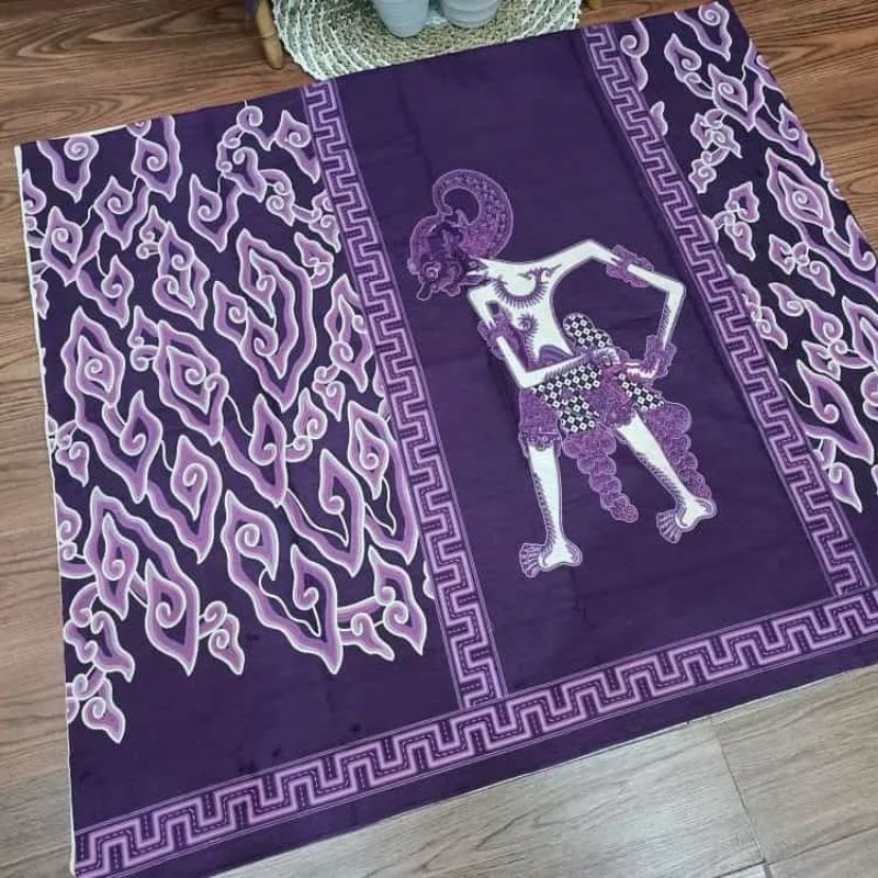 KAIN BATIK LAWEYAN SOLO WAYANG MEGA MENDUNG UNGU  4