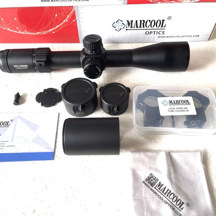 New Teleskop marcool wolverine 4-16x44 SfirG titik dot nyala terbaru - 11mm