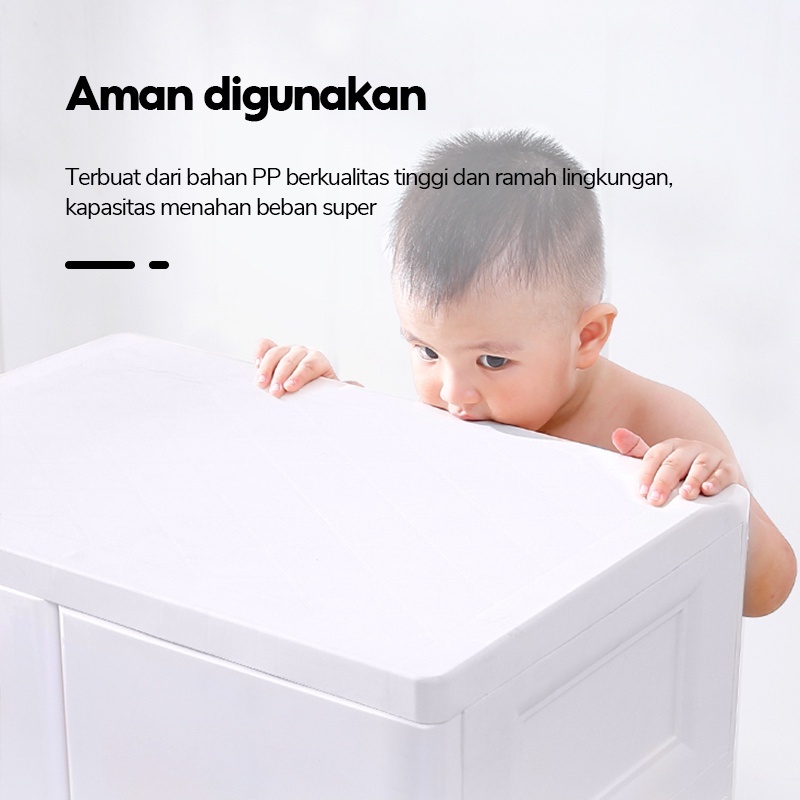 KING Dreams Lemari Plastik Pakaian Anak Dan Dewasa Tingkat Termurah Dengan Laci Susun Minimalis Sebagai Rak Penyimpanan Organizer Bertingkat Kamar Tidur Barang  Laci Susun Storage Cabinet Plastik Rak Susun Penyimpanan