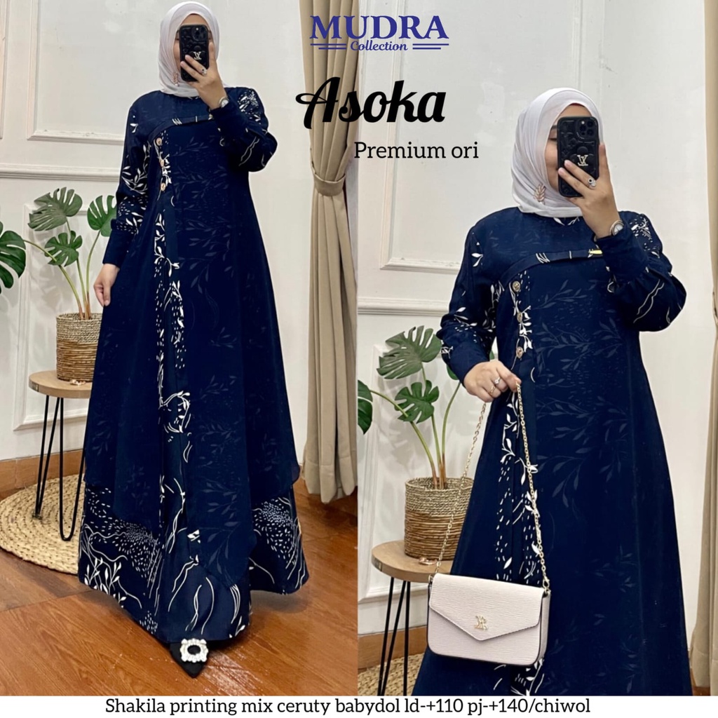 Maxy jumbo Asoka/dress wanita murah/Dress pesta kondangan/baju wanita murah/Gamis jumbo busui/dress 