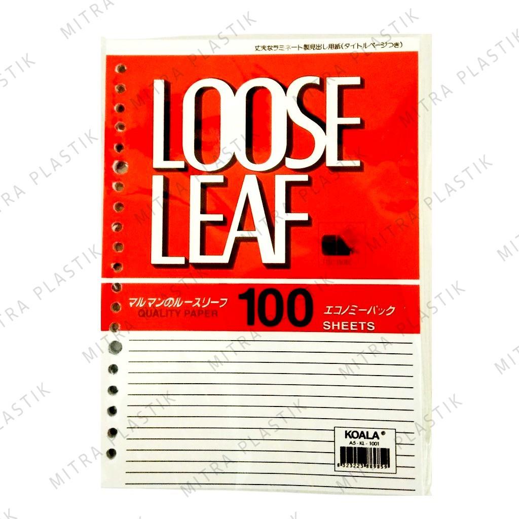 

Kertas Loose Leaf A5 isi 100 lbr Kertas Binder Koala 100s