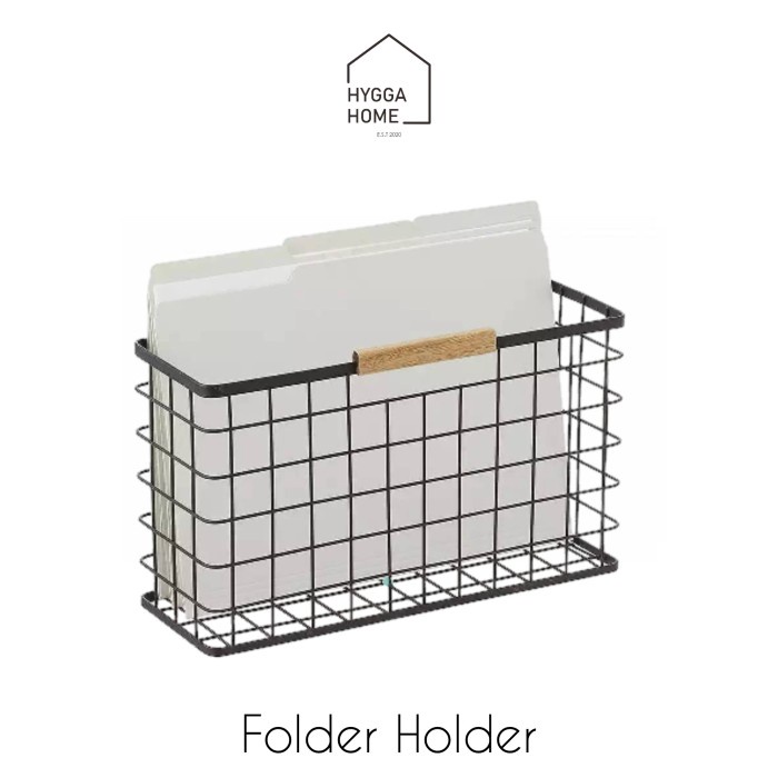 

[PROMO] HINATA Office Organiser Perlengkapan Kantor Meja Destop Rak Alat Tulis - Folder | Black