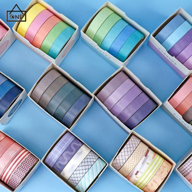 

COD❤️Washi Tape DIY Scrapbooking Diary Kertas Stiker Roll Lucu Perekat Kertas-A.one