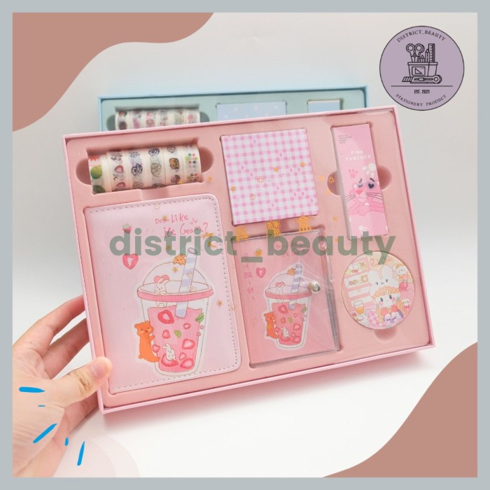 

PAKET JURNAL SET KIT JOURNAL BOOK PAKET HAMPERS KADO ANAK - CUTE GIRL