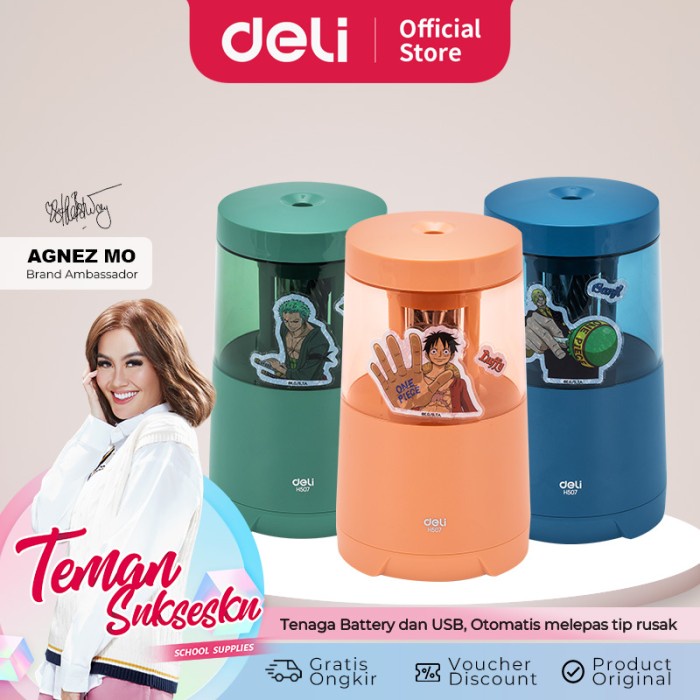 

[Best Seller] Deli Electric Pencil Sharpener / Rautan Otomatis Edisi One Piece EH507