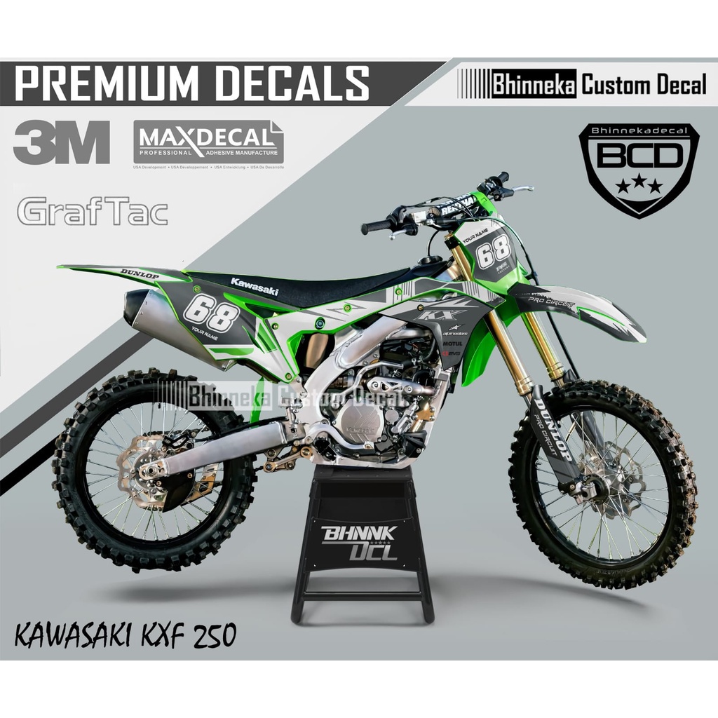 DECAL STICKER KAWASAKI KXF 250