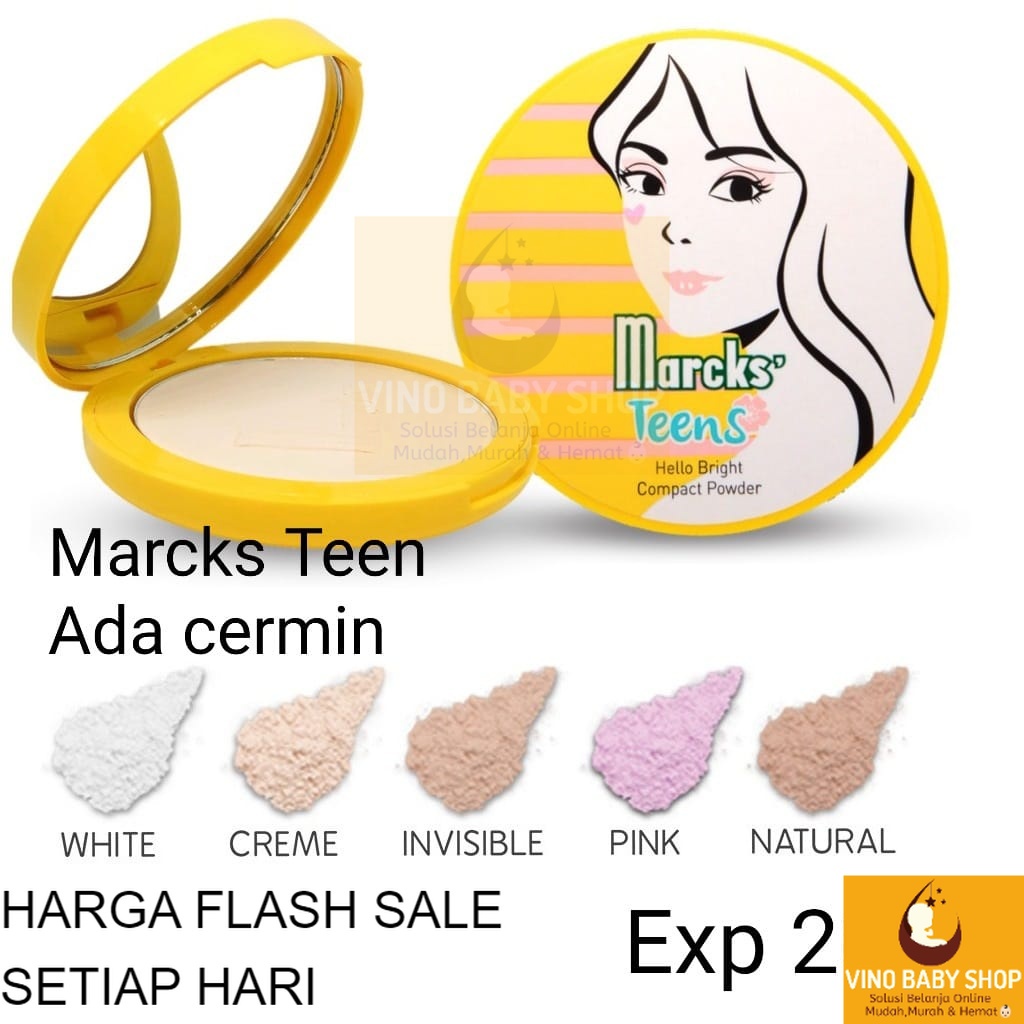 BEDAK MARCKS COMPACT TEENS, ADA KACA. PADAT VINO BABY SHOP