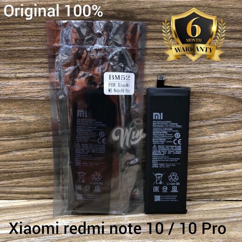 BATTERY BATRE BATERAI BATRAI XIAOMI REDMI NOTE 10 / REDMI NOTE 10 PRO BM52 Original