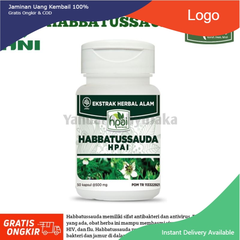 (Bisa COD) Kapsul Habbatussauda Tradisional Obat Tradision Untuk Meringankan Gejala Asma (HPAI) .