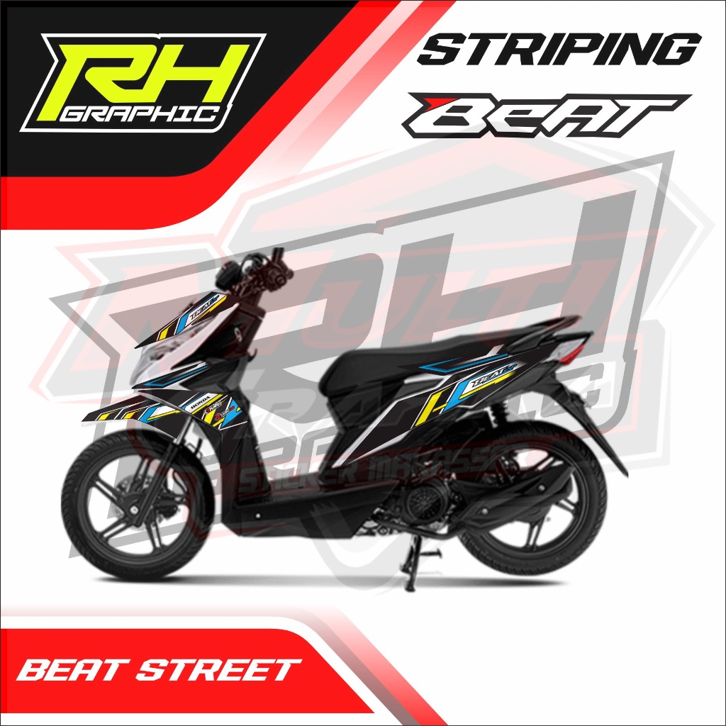 Stiker Sticker Decal Dekal Stiker Setiker Striping Beat Street / Esp 2018-2019
