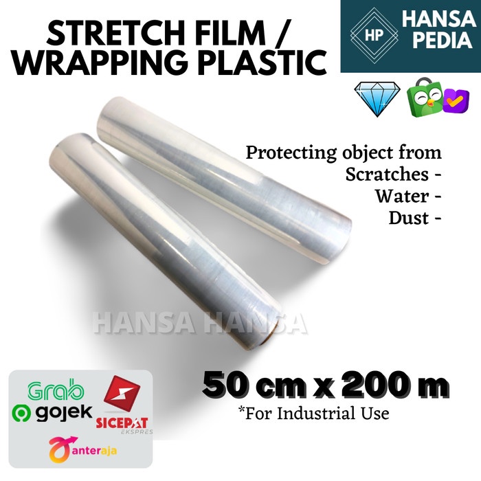 

[New] plastik wrapping / stretch film 50 cm x 200 mtr x 0.17 mic
