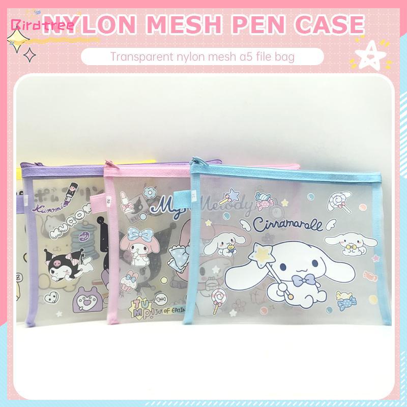 

[Ready❤️]Kartun Sanrio File Pouch Kantong Alat Tulis Nilon Ziplock Transparan Alat Tulis- BS