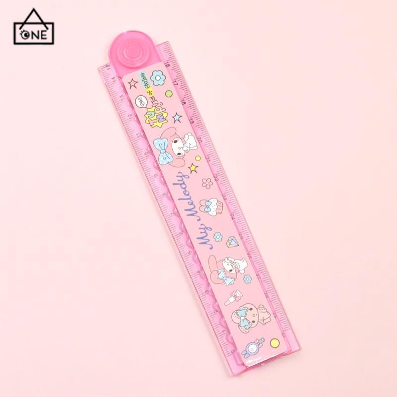 

COD❤️Kartun lucu Sanrio penggaris penggaris lipat ganda penggaris lipat anak-anak penggaris gelombang alat tulis-A.one