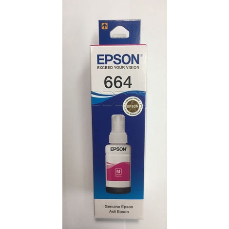 

Tinta Epson T664 T6643 664 6643 Magenta Cartridge Ori Asli