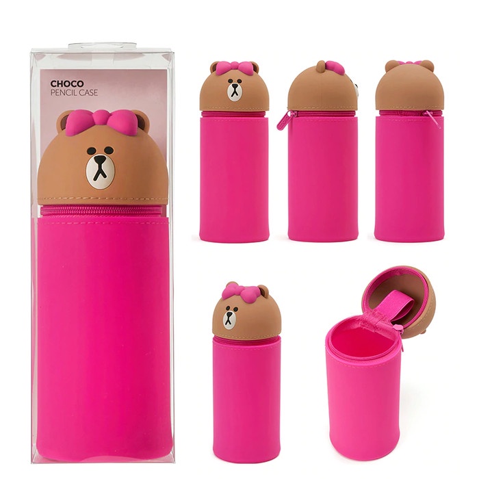 

[New] Tempat Pensil / Kotak pensil Silicone Dua fungsi Pen Holder Vs Smiggle - Choco