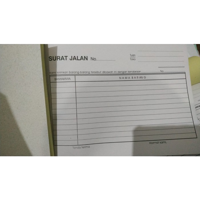 

Surat Jalan 3 Ply NCR Excelindo Kelipatan 10 buku - Pack.