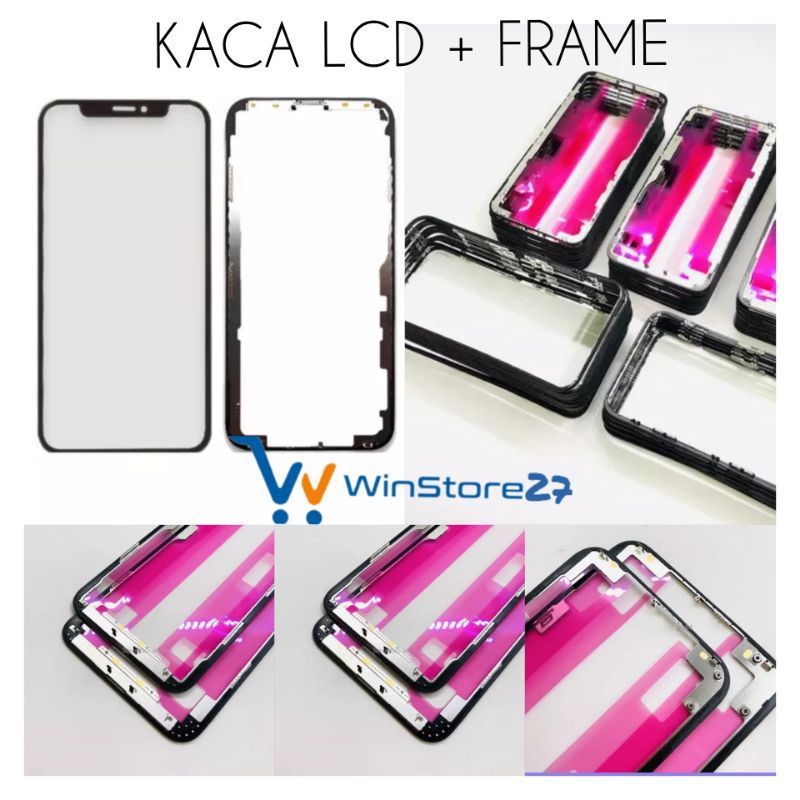 

KACA LCD KACA DEPAN + FRAME + LEM OCA X XR XS XSMAX