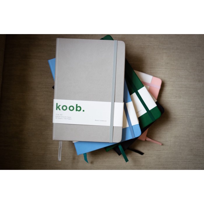 

A501 Koob. Notebook A5 Buku Tulis Polos / Plain Agenda Jurnal Diary - Merah Muda