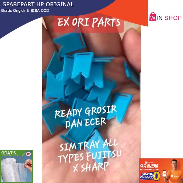 SIM TRAY SLOT KARTU WADAH SHARP AQUOS SH01H SH01G SH04H SH04G 506SH SHV34 303 302 304 FUJITSU F01H R