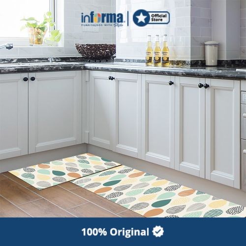 New Informa - Keset Dapur 45x75 Cm Pvc Leaves