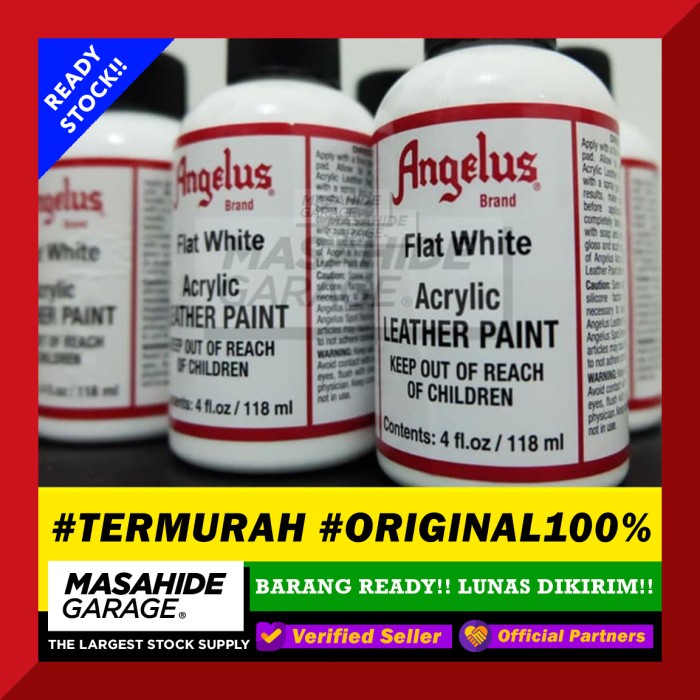 

[BL-0264] (FLAT WHITE) Angelus Paint - 4 oz