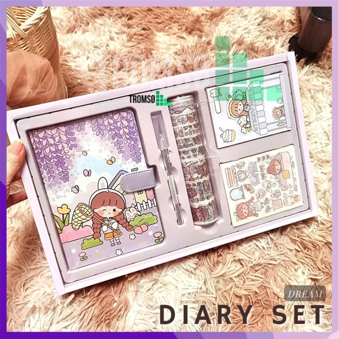 

Tromso 5in1 Diary Set / Gift Set / Buku Harian untuk anak perempuan - Sky Dream