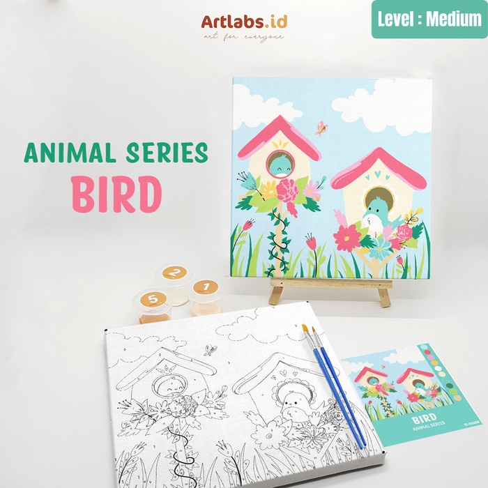 

[KG0126] BIRD - Paint By Number 10 Color [Animal Series]