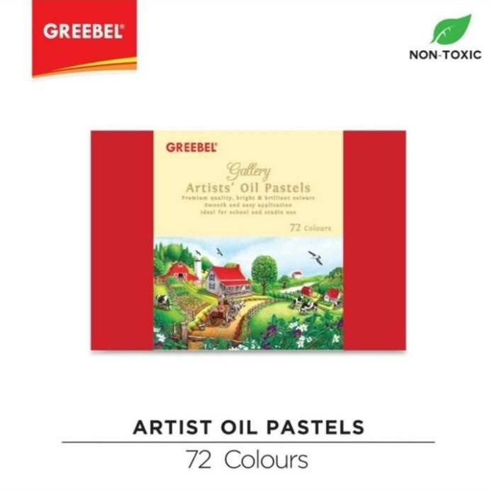 

Crayon GREEBEL Artist Oil Pastels 72 Warna ORIGINAL