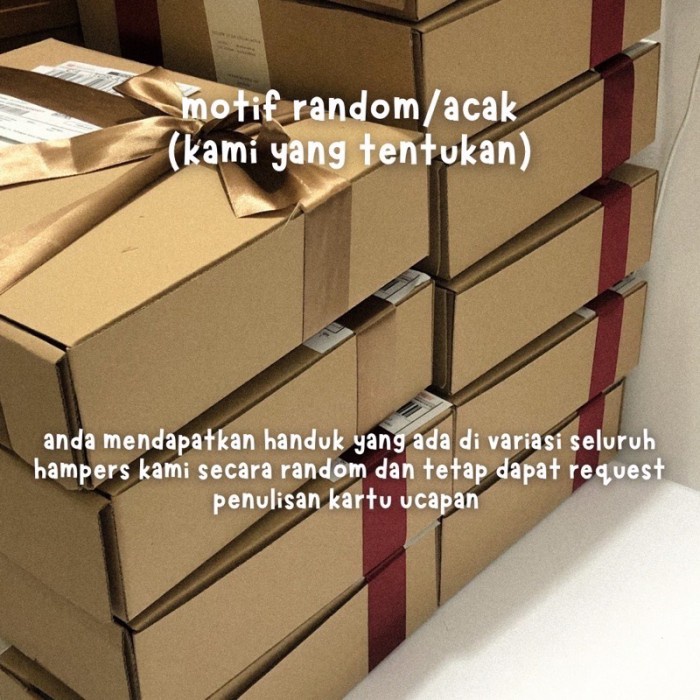 

✨VI1.S✨ - TERMURAH Hampers Handuk Bordir Husband Wife 70x140xm Couple / Hampers Handuk - random HW