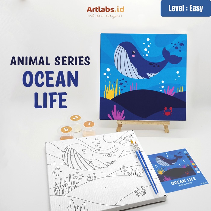 

OCEAN LIFE - Paint By Number 10 Color [Animal Series]