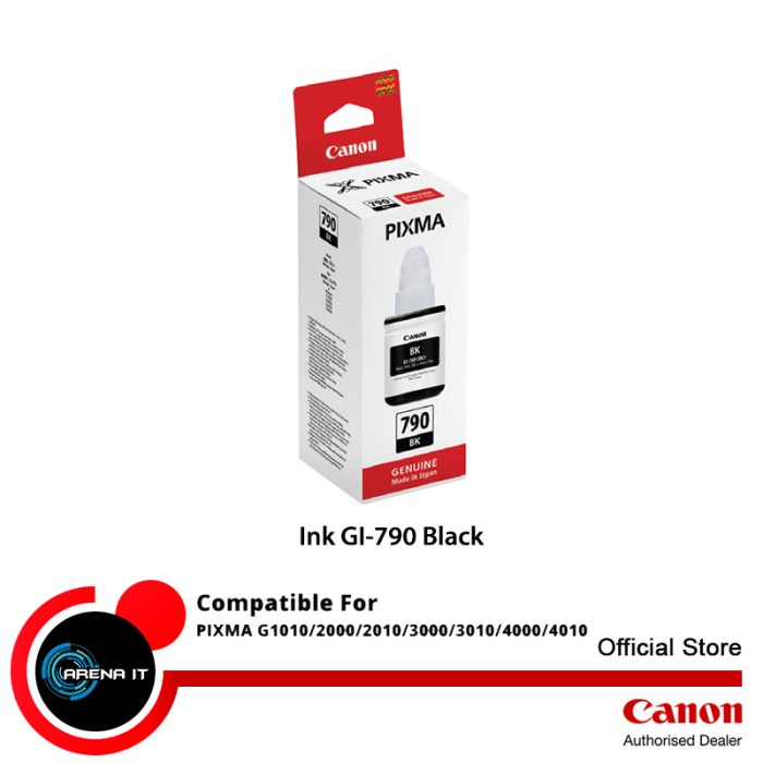 

[KL-0825] Bongkar Gudang Canon Ink Bottles GI-790 Black