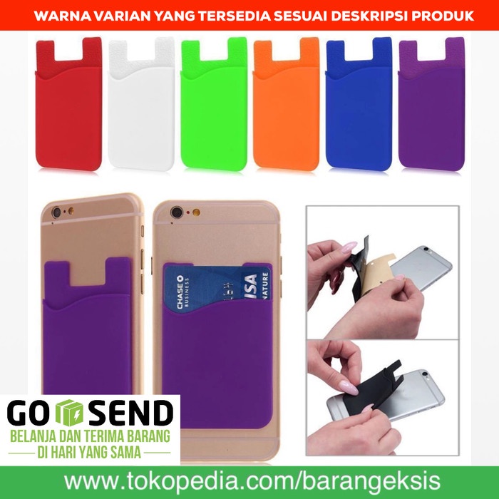 

BUY Card Holder / Dompet Kartu / Tempelan HP / Pocket HP 3M Perekat HP