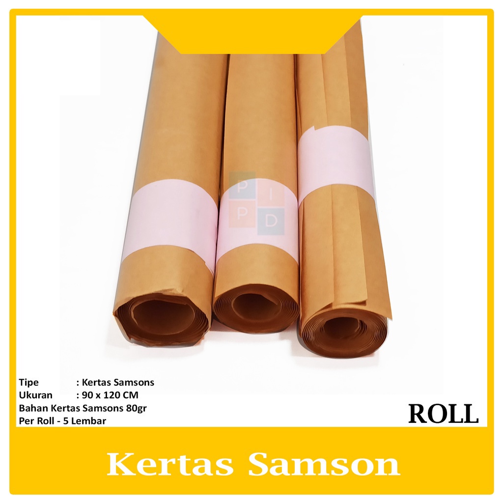 

SAMSON - Kertas Coklat 90 x 120 CM - 5 Lembar - Roll