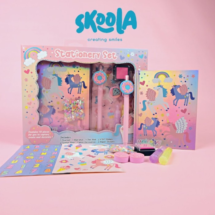 

Skoola Stationery Set Alat Tulis Anak Perempuan Animals - Stani Staci - STANI CAT