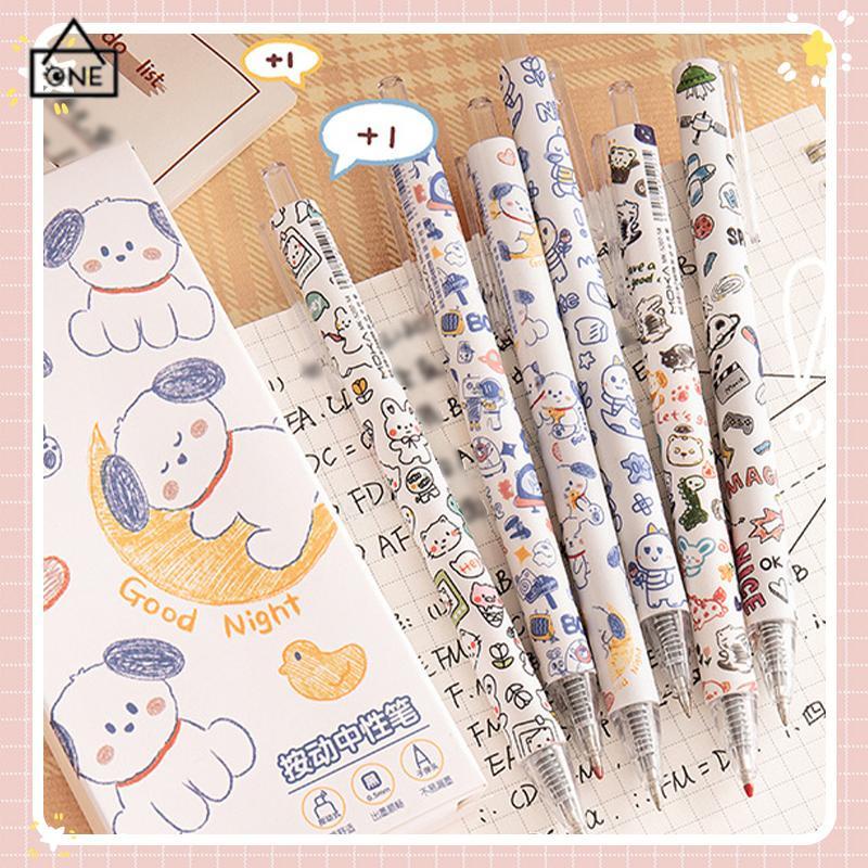 

COD❤️Pena Netral yang Dapat Diukur Pola Lucu Pena Netral Alat Tulis Pena Karbon Siswa-A.one