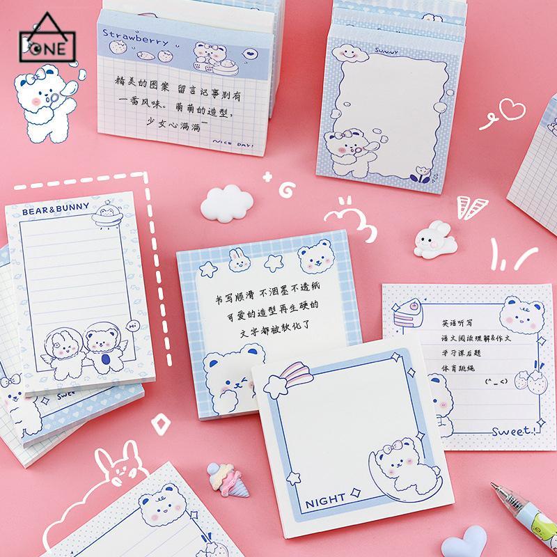 

COD❤️Catatan tempel hati gadis kreatif dengan catatan tempel beruang gaya beruang-A.one