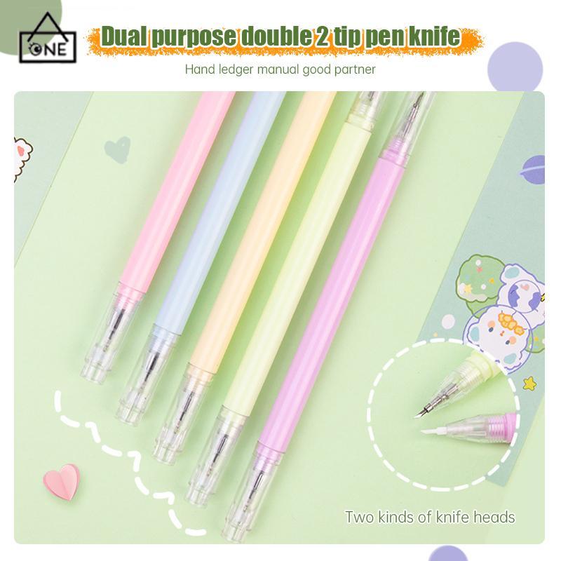 

COD❤️Pena Netral Warna MacaroonPena Pemotong Ujung Ganda-A.one