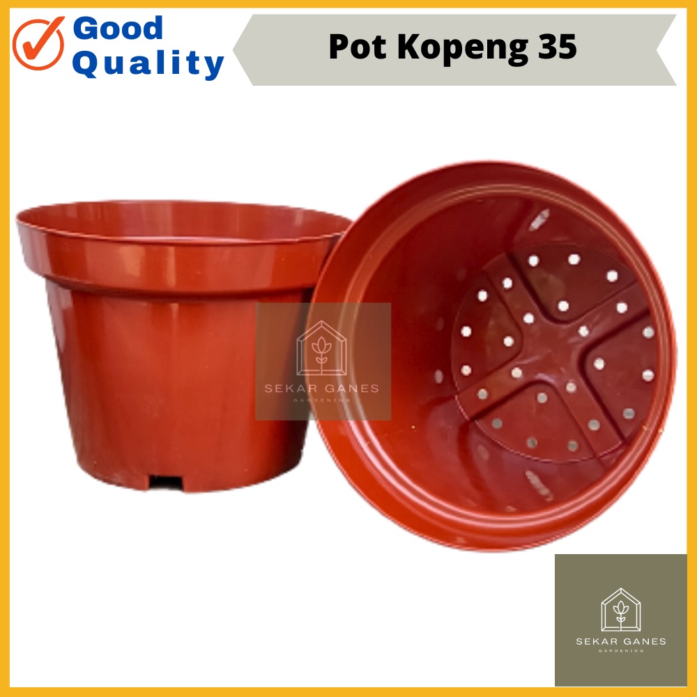 SPESIAL Pot Kopeng 35 Coklat Besar Jumbo Plastik Ukuran 40cm 50cm 70 cm 100cm Pot Putih Besar Jumbo